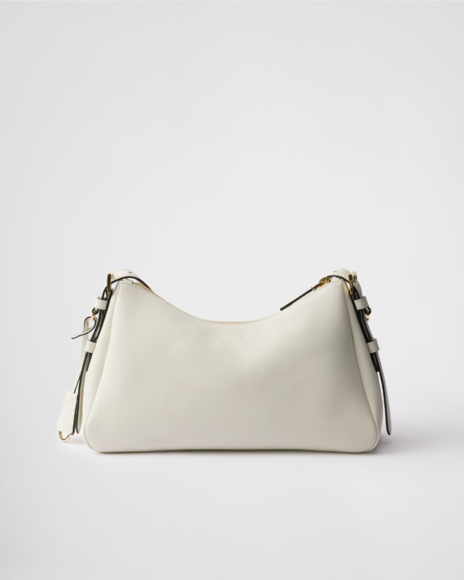 Prada aimée medium leather shoulder bag