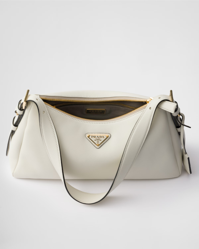 Prada aimée medium leather shoulder bag