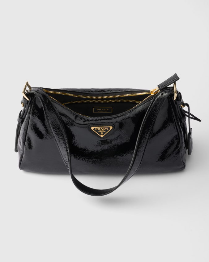 Prada aimée medium naplak leather shoulder bag