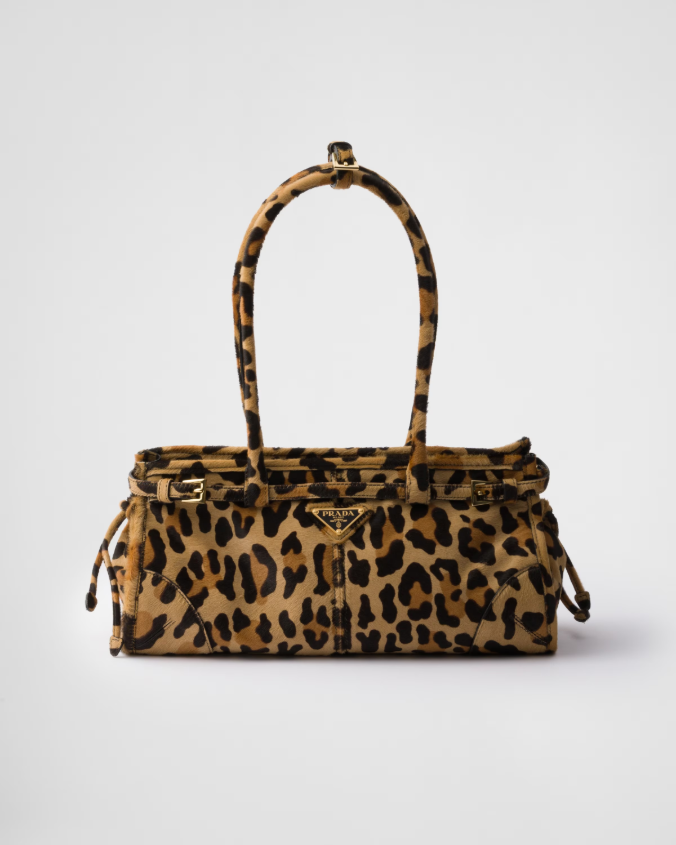 Medium printed leather handbag