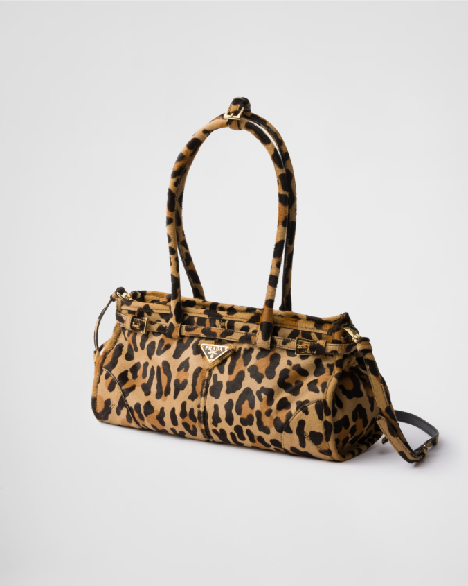 Medium printed leather handbag