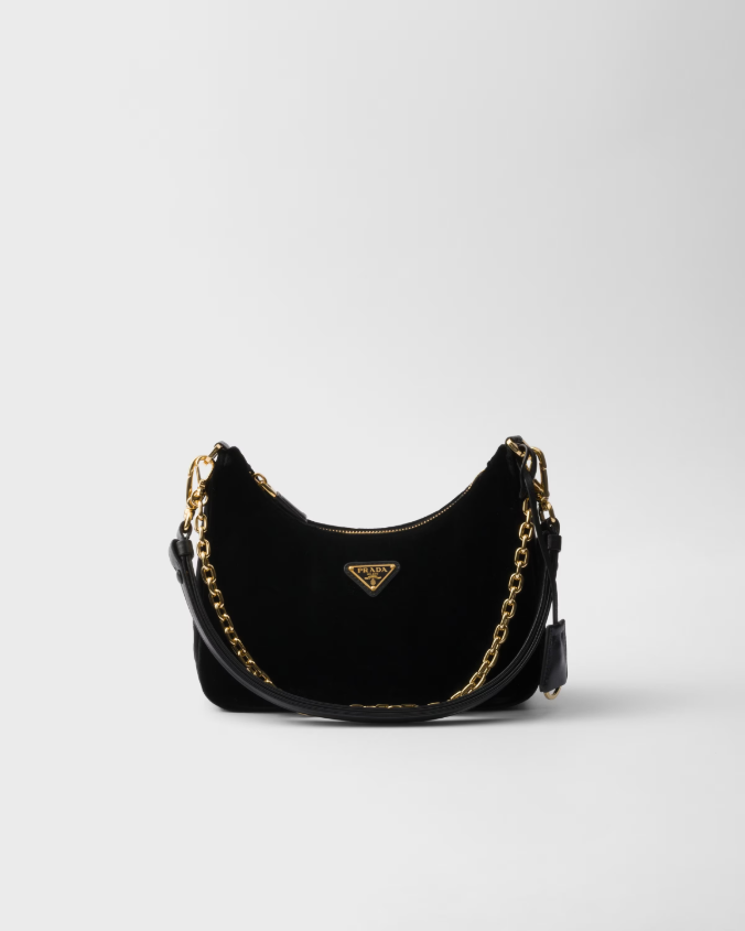 Prada re-edition velvet mini-bag