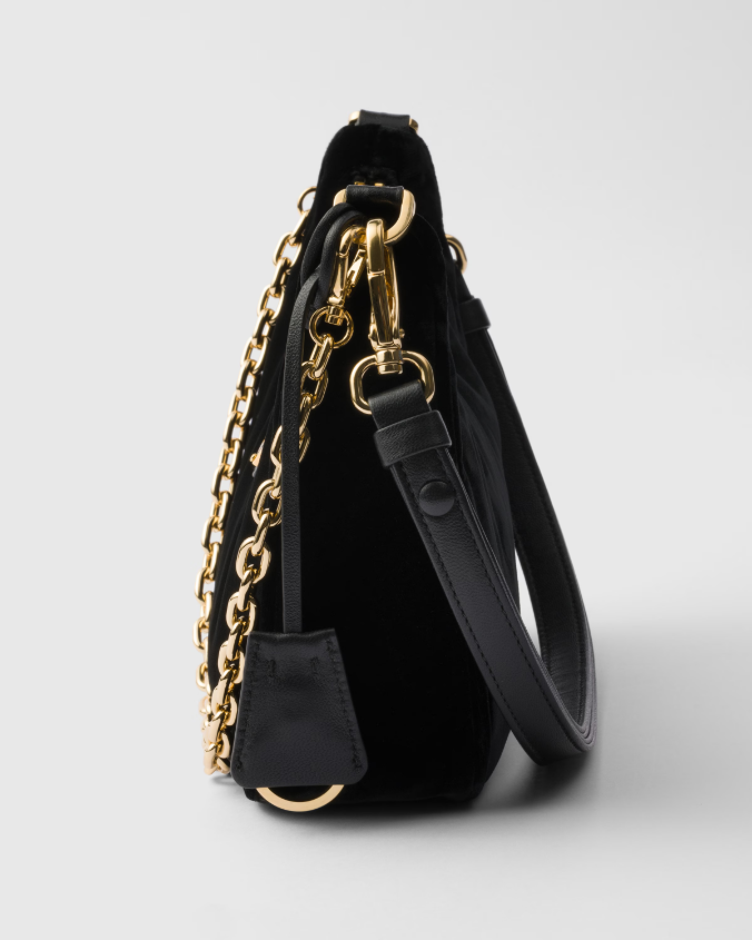 Prada re-edition velvet mini-bag