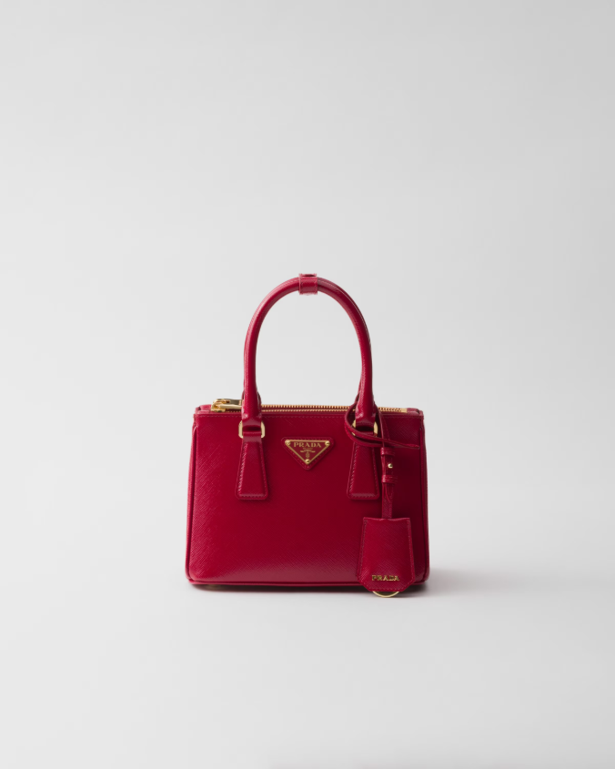 Prada galleria patent saffiano mini-bag