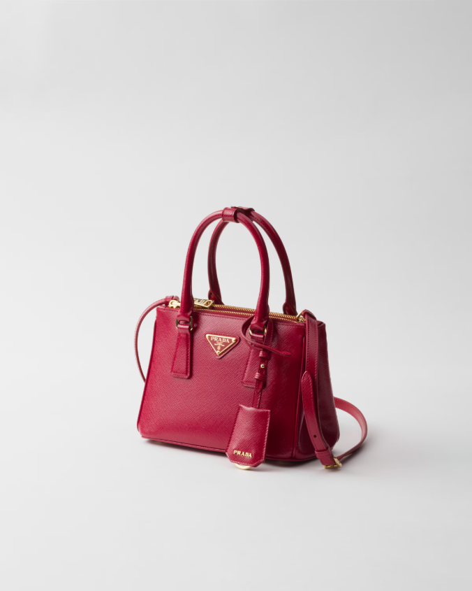 Prada galleria patent saffiano mini-bag