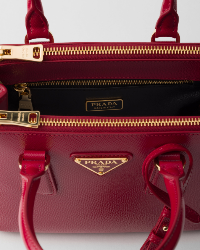 Prada galleria patent saffiano mini-bag