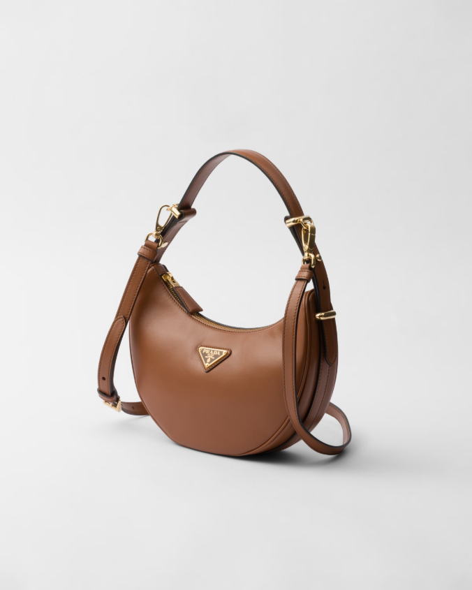 Prada arqué small leather shoulder bag