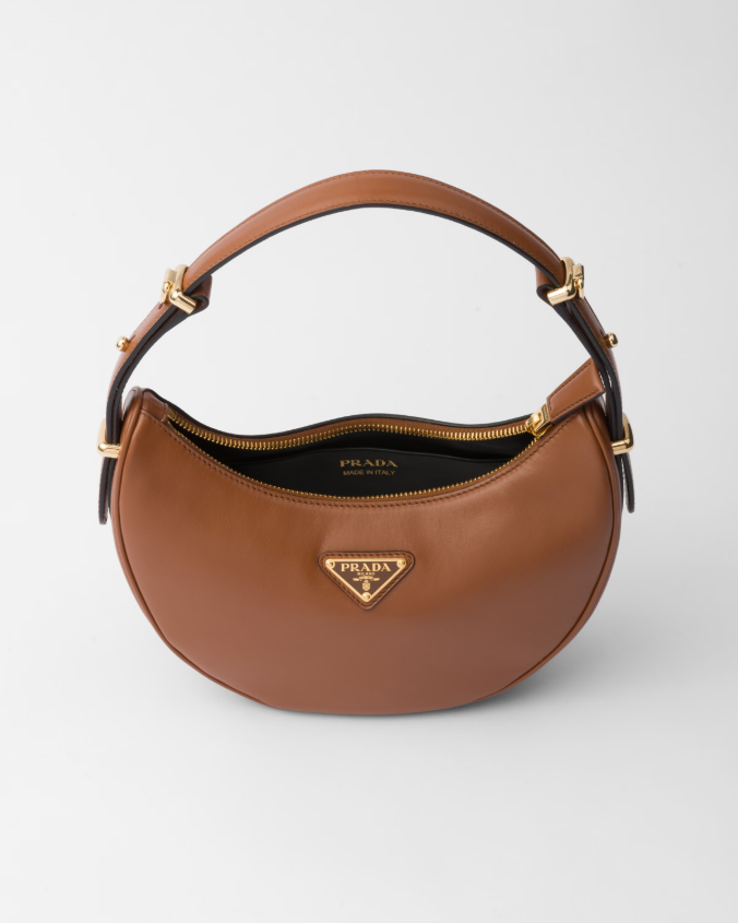 Prada arqué small leather shoulder bag