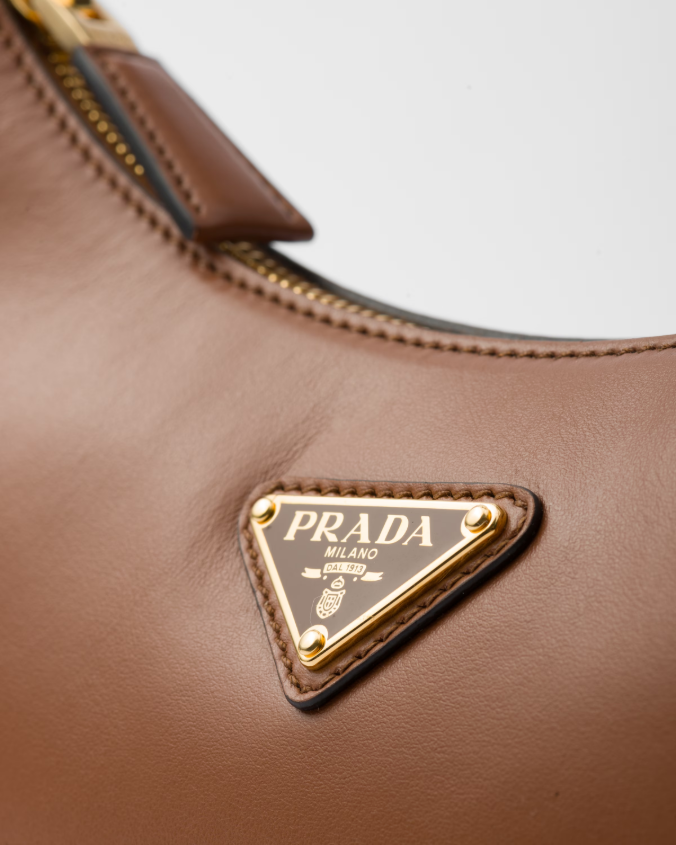 Prada arqué small leather shoulder bag