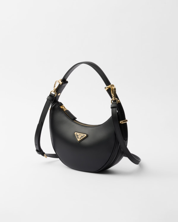 Prada arqué small leather shoulder bag