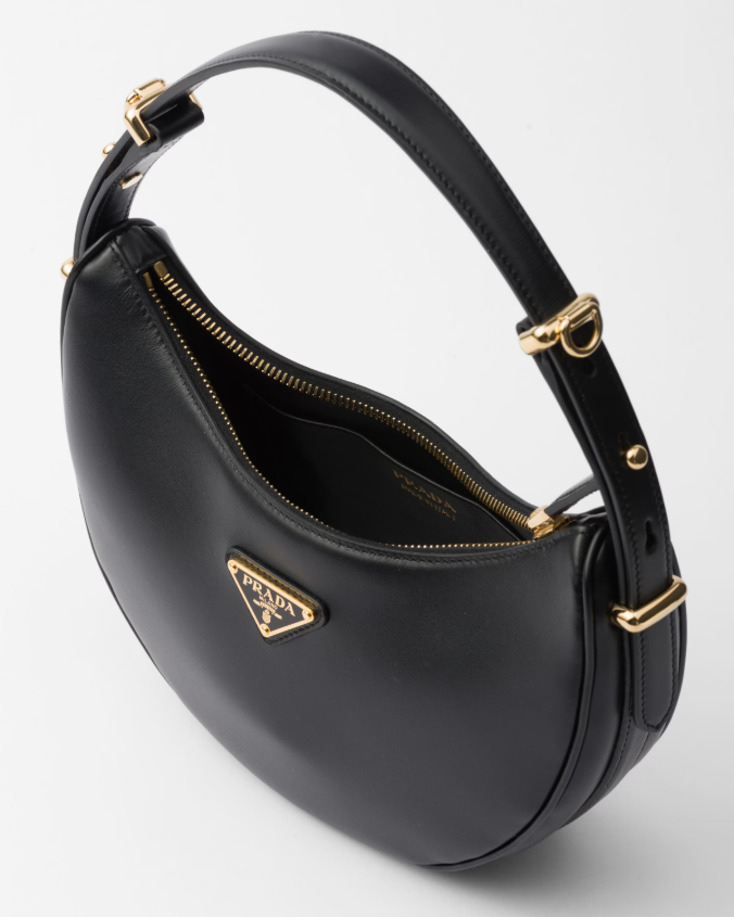 Prada arqué small leather shoulder bag