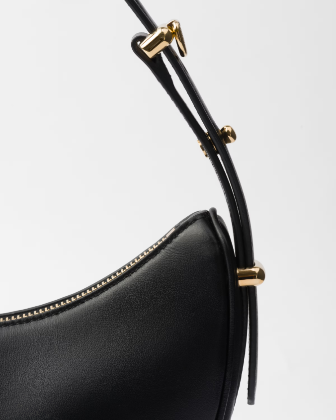 Prada arqué small leather shoulder bag