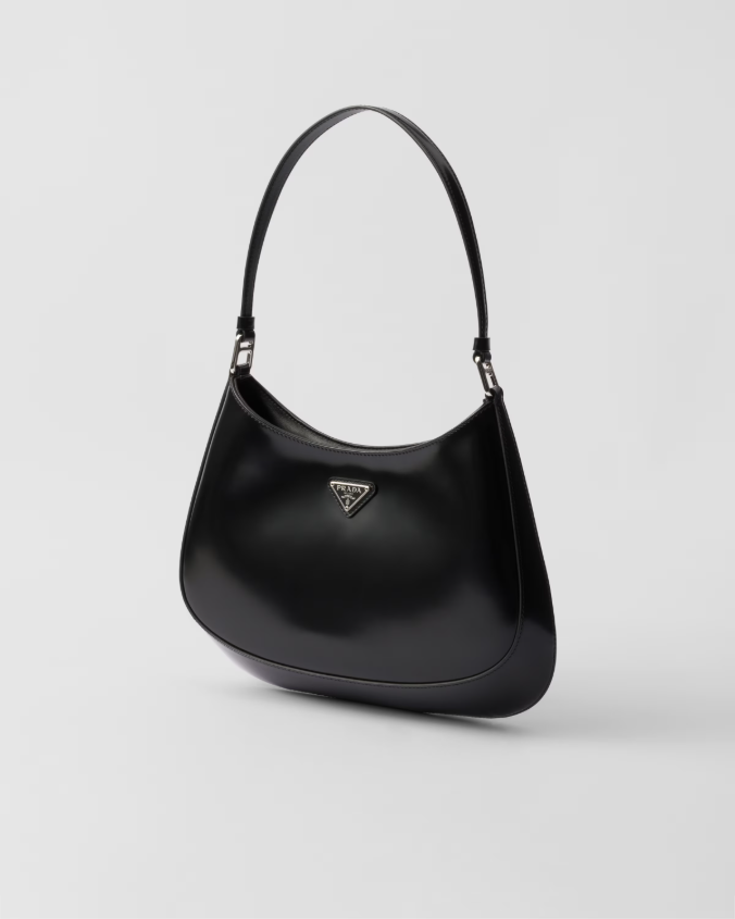 Prada cleo brushed leather shoulder bag