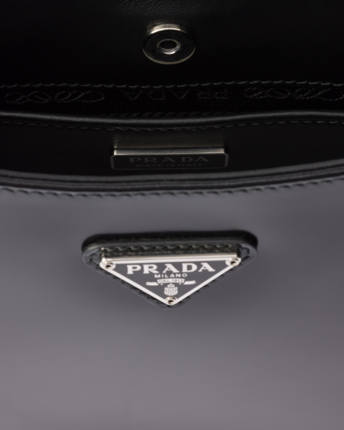 Prada cleo brushed leather shoulder bag