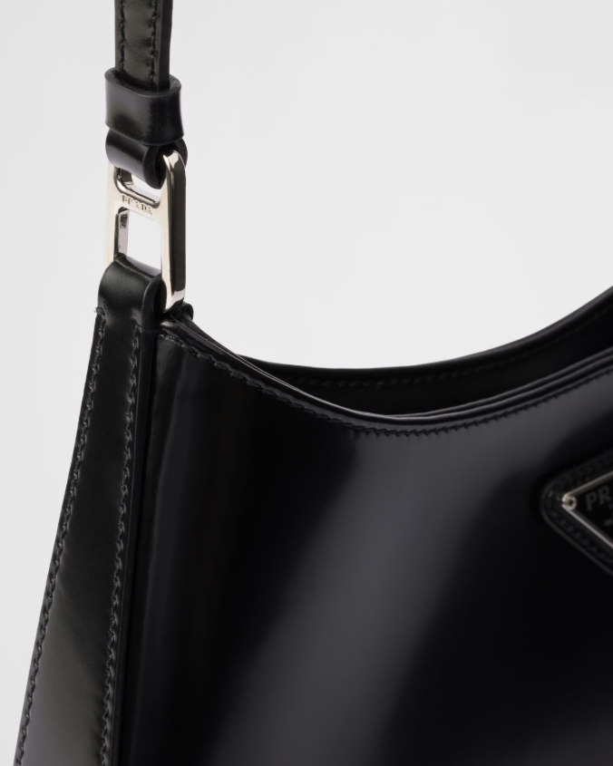 Prada cleo brushed leather shoulder bag