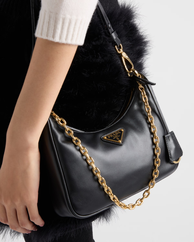 Prada re-edition leather mini-bag