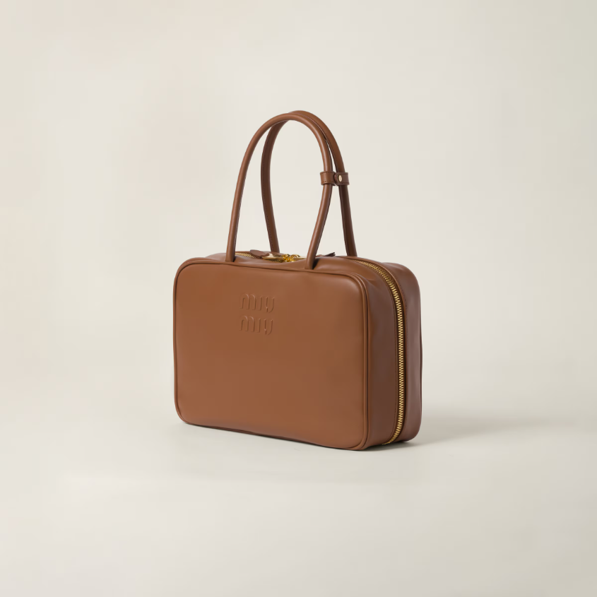 Leather beau bag