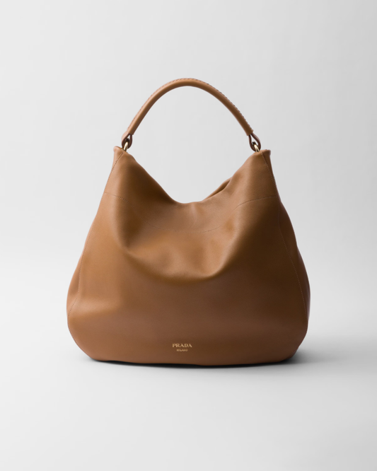 Large leather shoulder bag