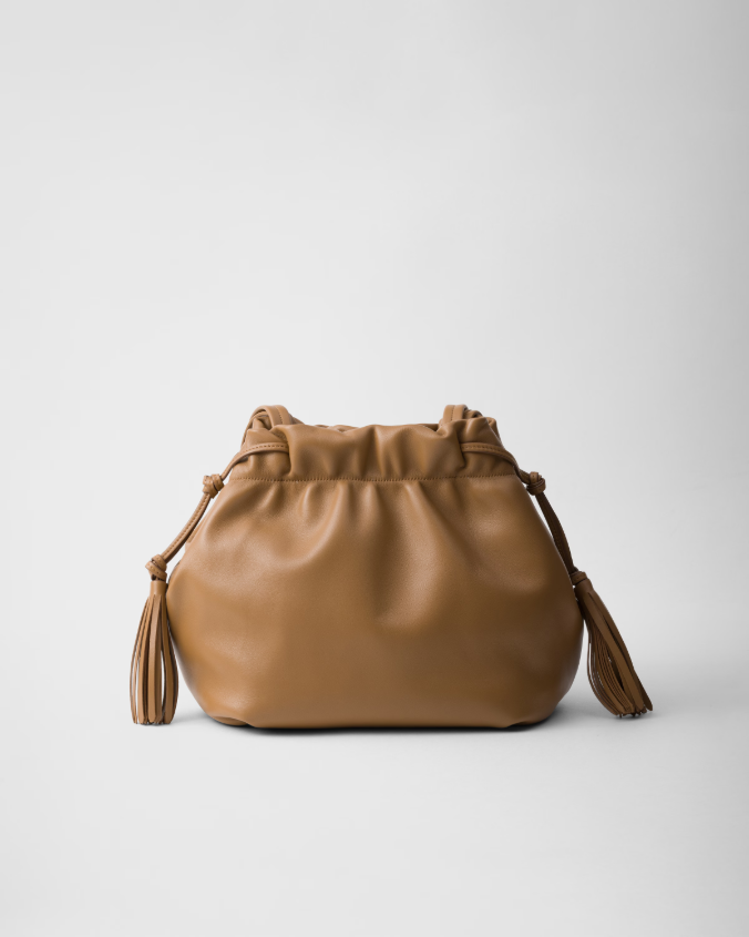 Nappa leather shoulder bag