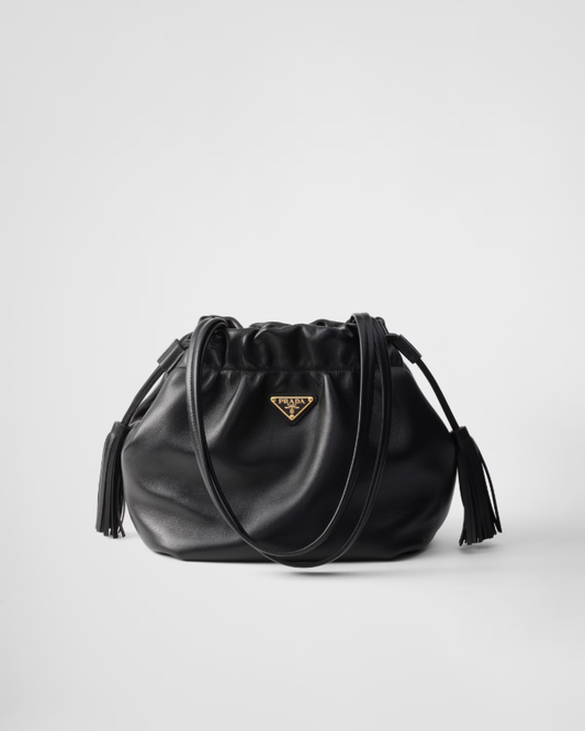 Nappa leather shoulder bag