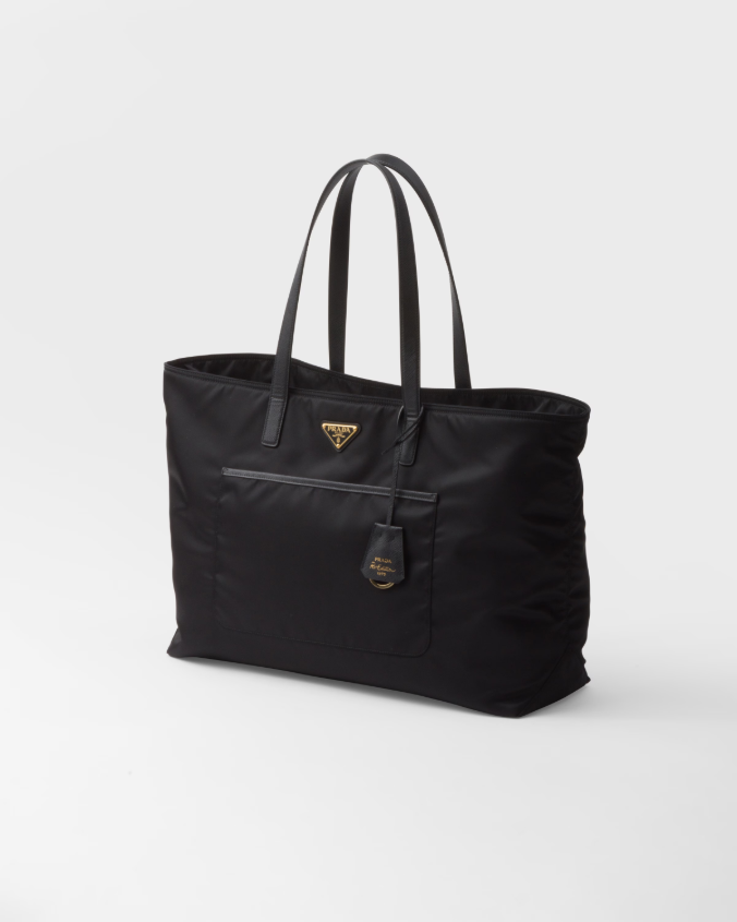 Prada re-edition 1978 large re-nylon and saffiano leather tote bag