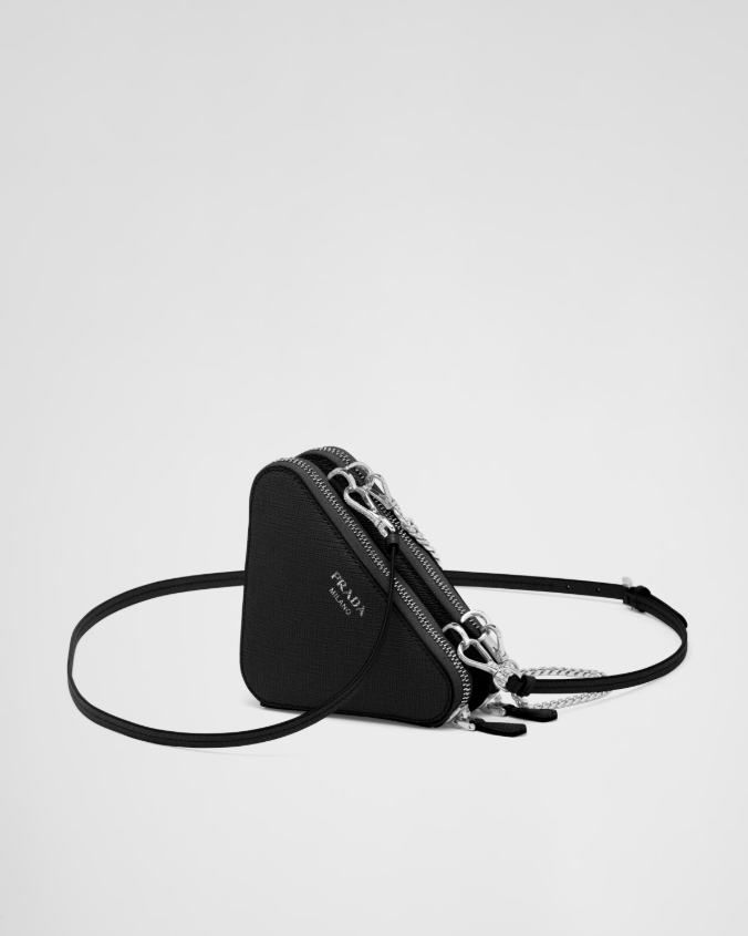 Saffiano leather mini pouch