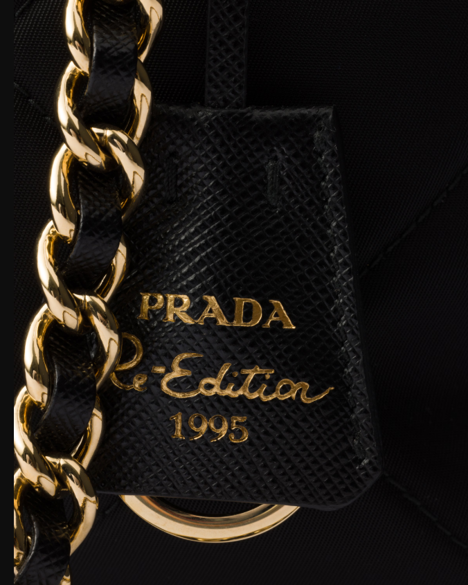 Prada re-edition 1995 chaîne re-nylon tote bag