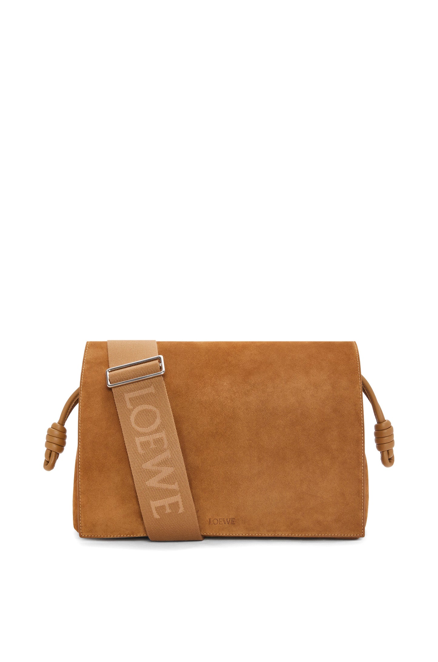 Flamenco satchel in suede calfskin