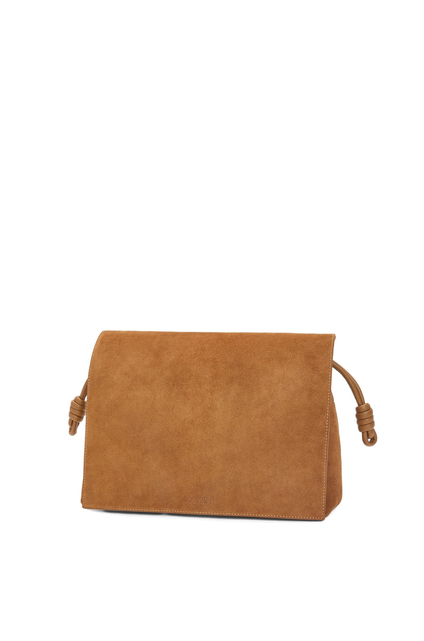 Flamenco satchel in suede calfskin