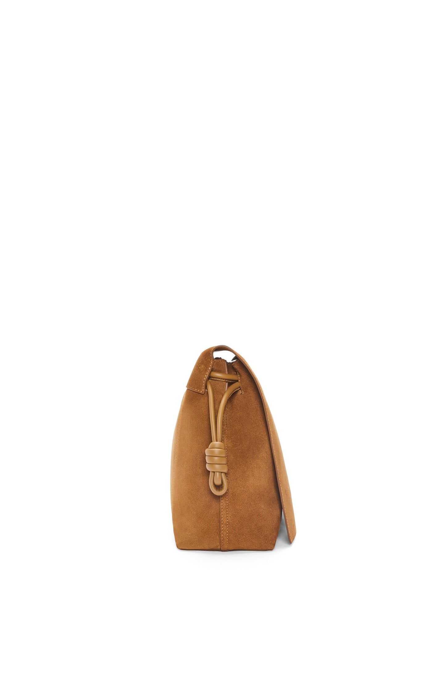 Flamenco satchel in suede calfskin