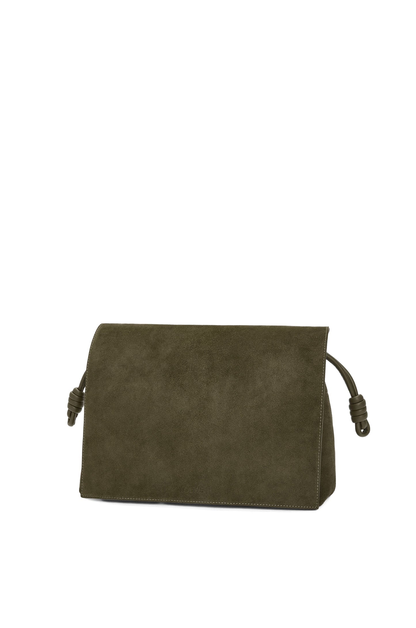 Flamenco satchel in suede calfskin