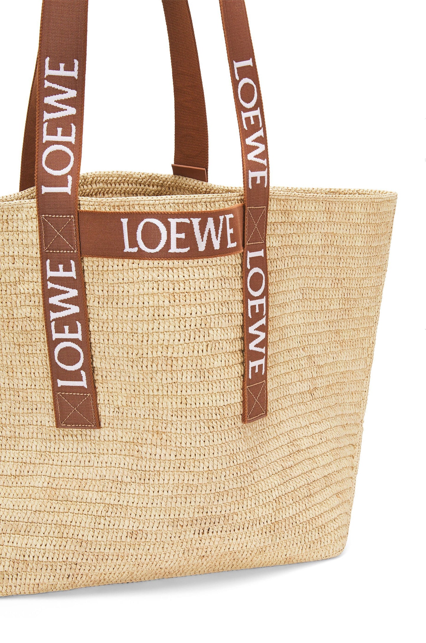 Fold Shopper in raffia