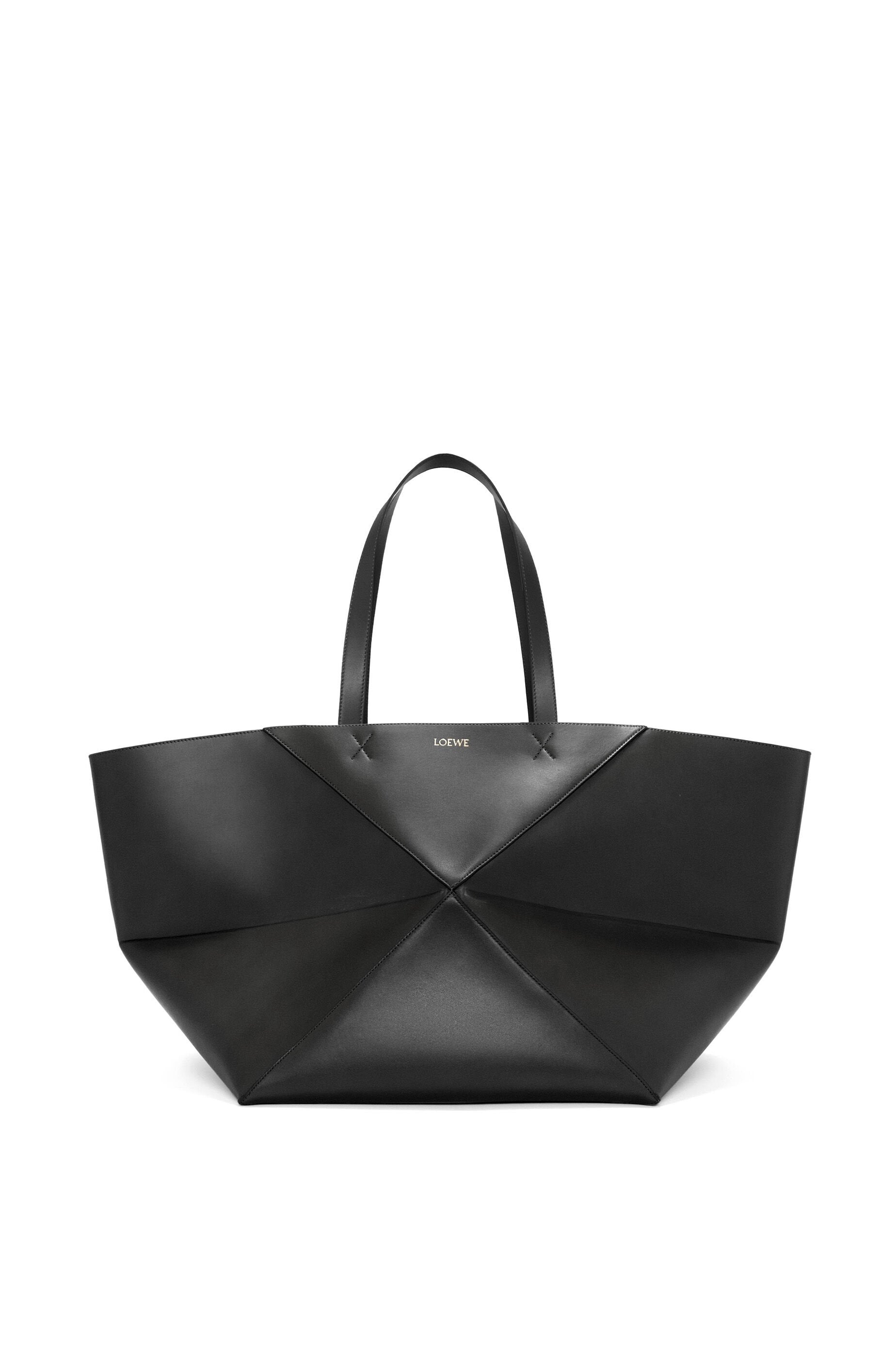XXL Puzzle Fold Tote in shiny calfskin - Hall Of Brand