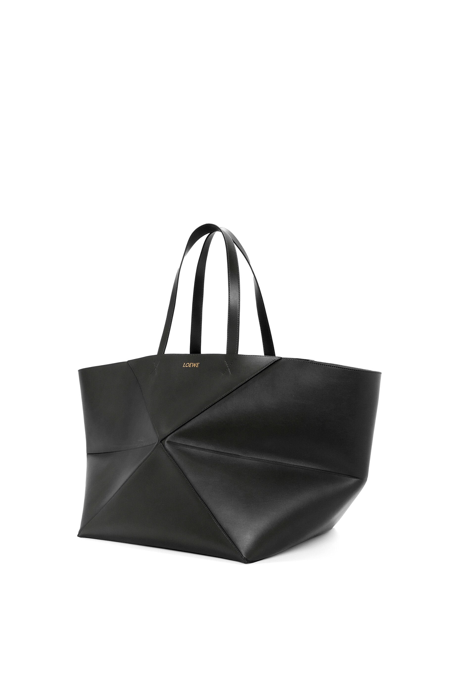 XXL Puzzle Fold Tote in shiny calfskin - Hall Of Brand