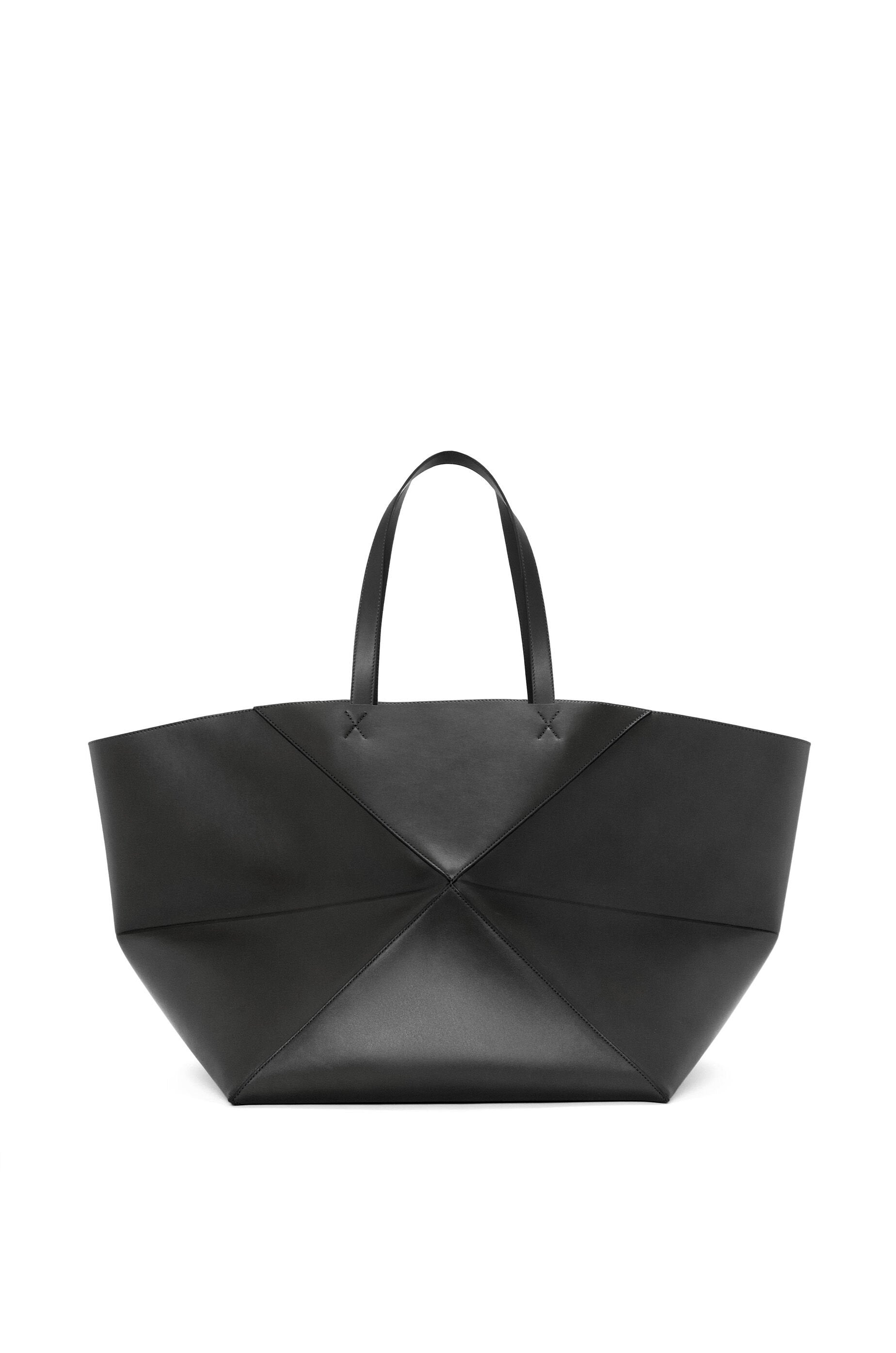 XXL Puzzle Fold Tote in shiny calfskin - Hall Of Brand