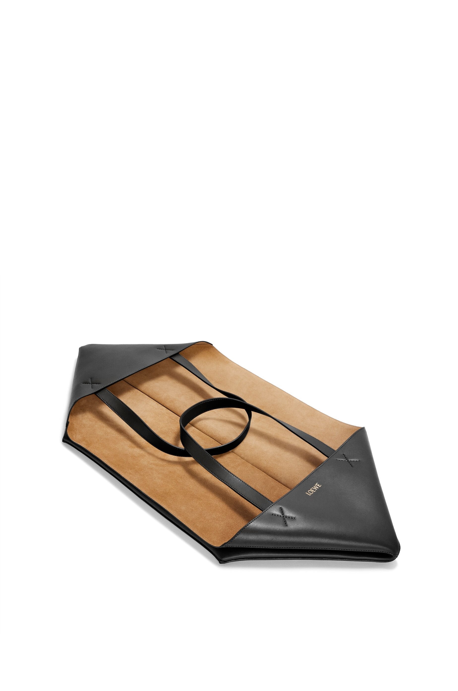 XXL Puzzle Fold Tote in shiny calfskin - Hall Of Brand