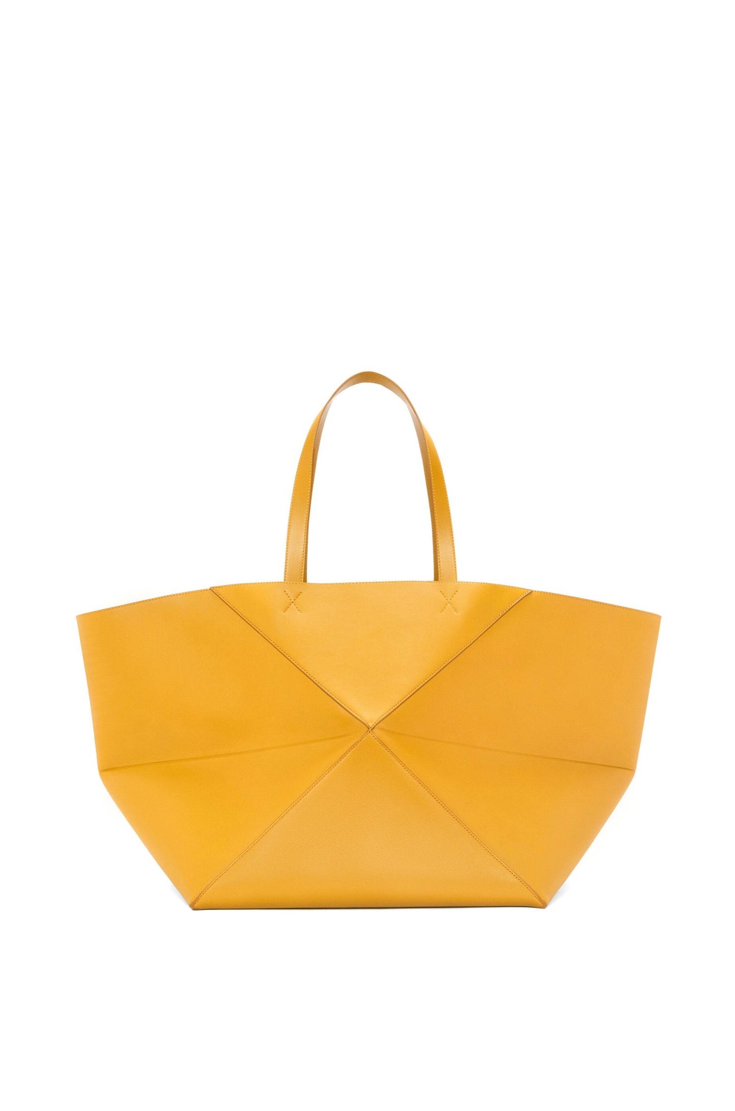 XXL Puzzle Fold Tote in shiny calfskin