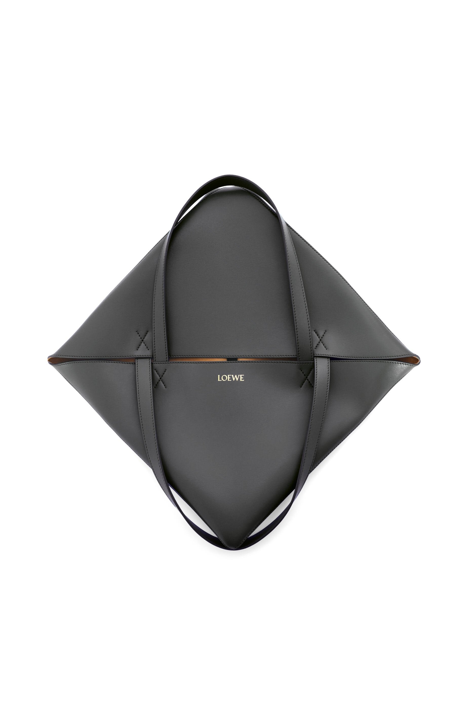 XL Puzzle Fold tote in shiny calfskin - Hall Of Brand