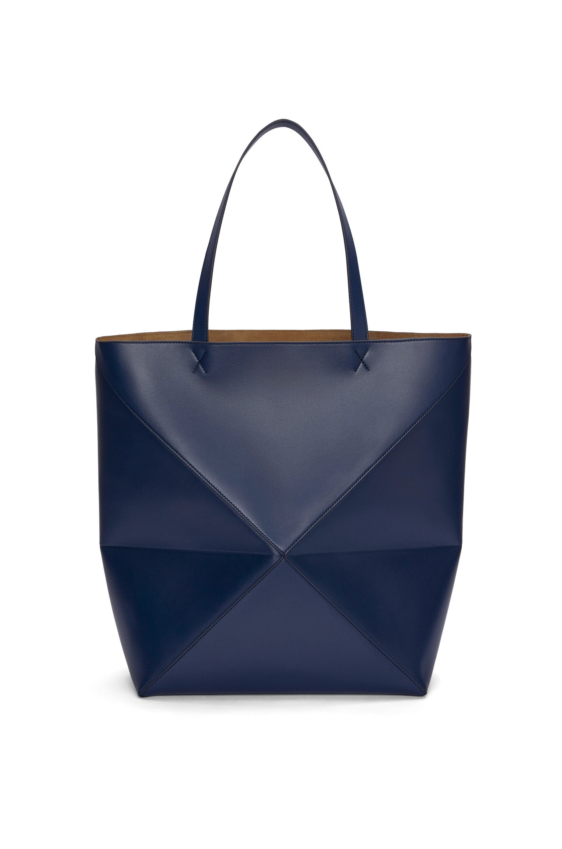 XL Puzzle Fold tote in shiny calfskin - Hall Of Brand