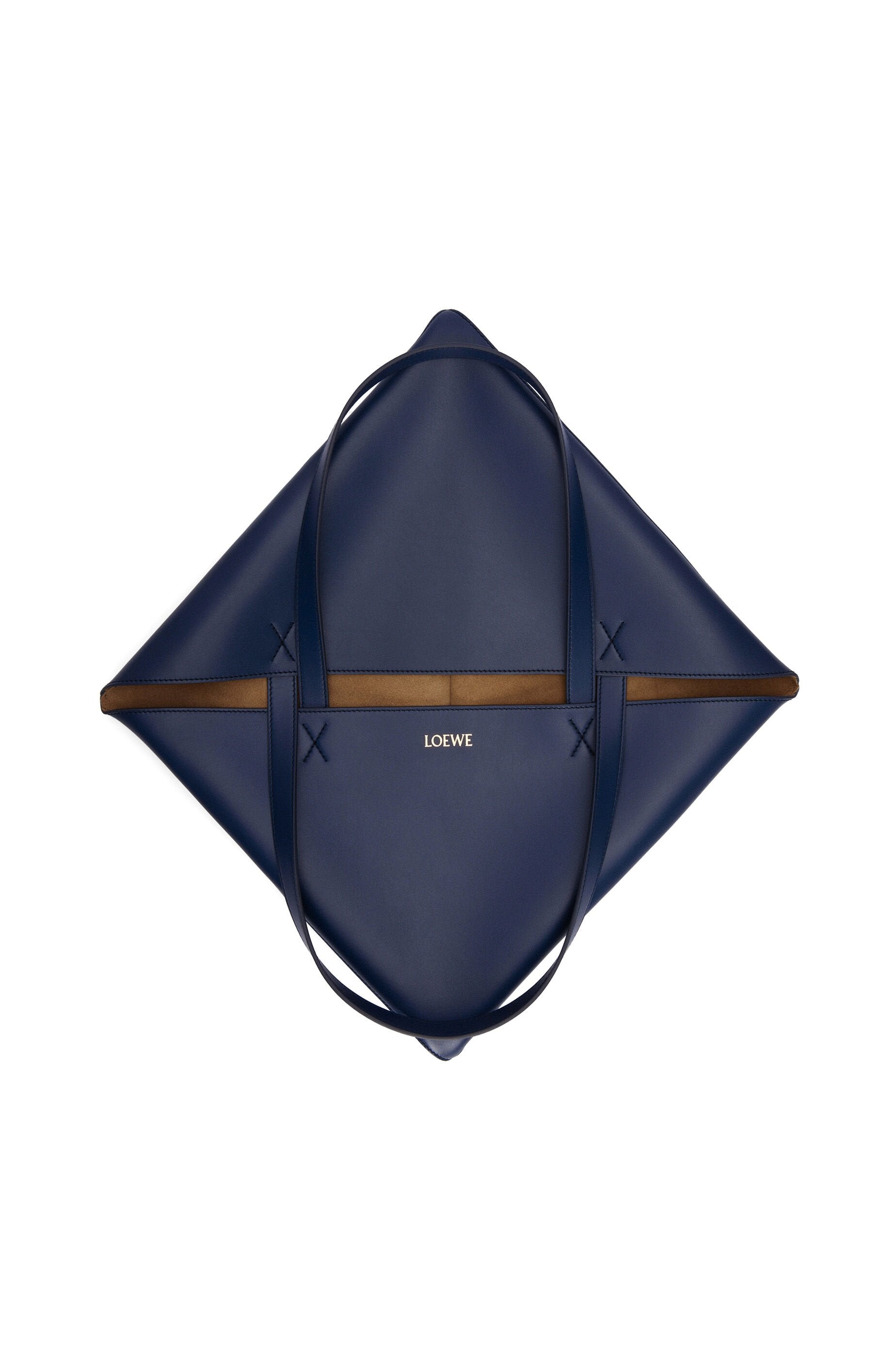 XL Puzzle Fold tote in shiny calfskin - Hall Of Brand