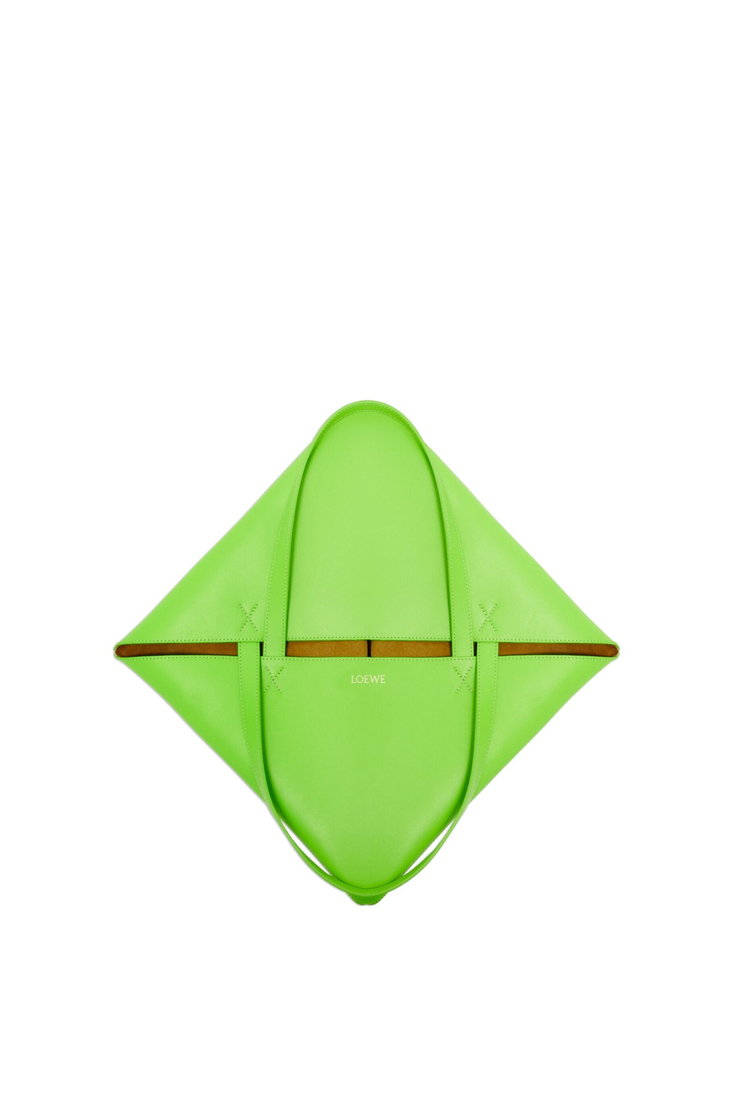 XL Puzzle Fold tote in shiny calfskin