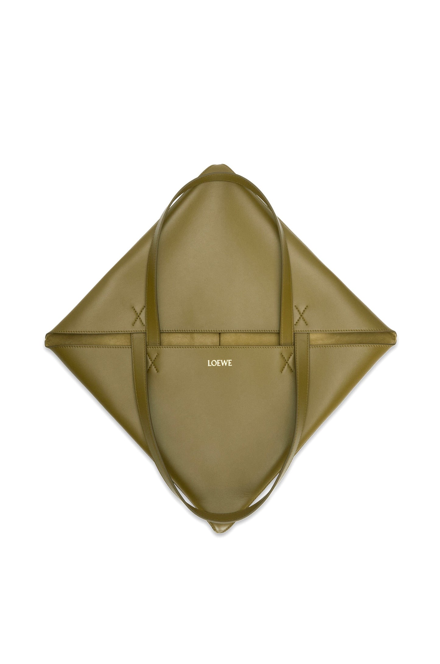 XL Puzzle Fold tote in shiny calfskin - Hall Of Brand