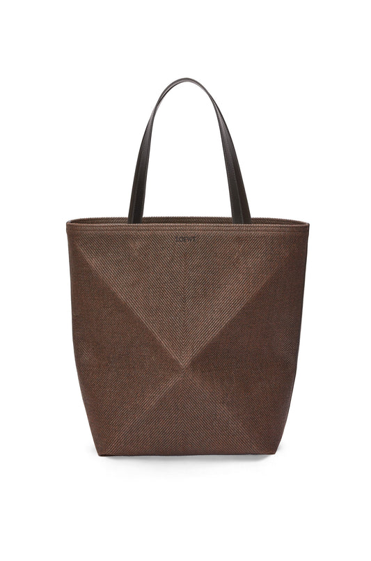 XL Puzzle Fold tote in waxed canvas - Hall Of Brand