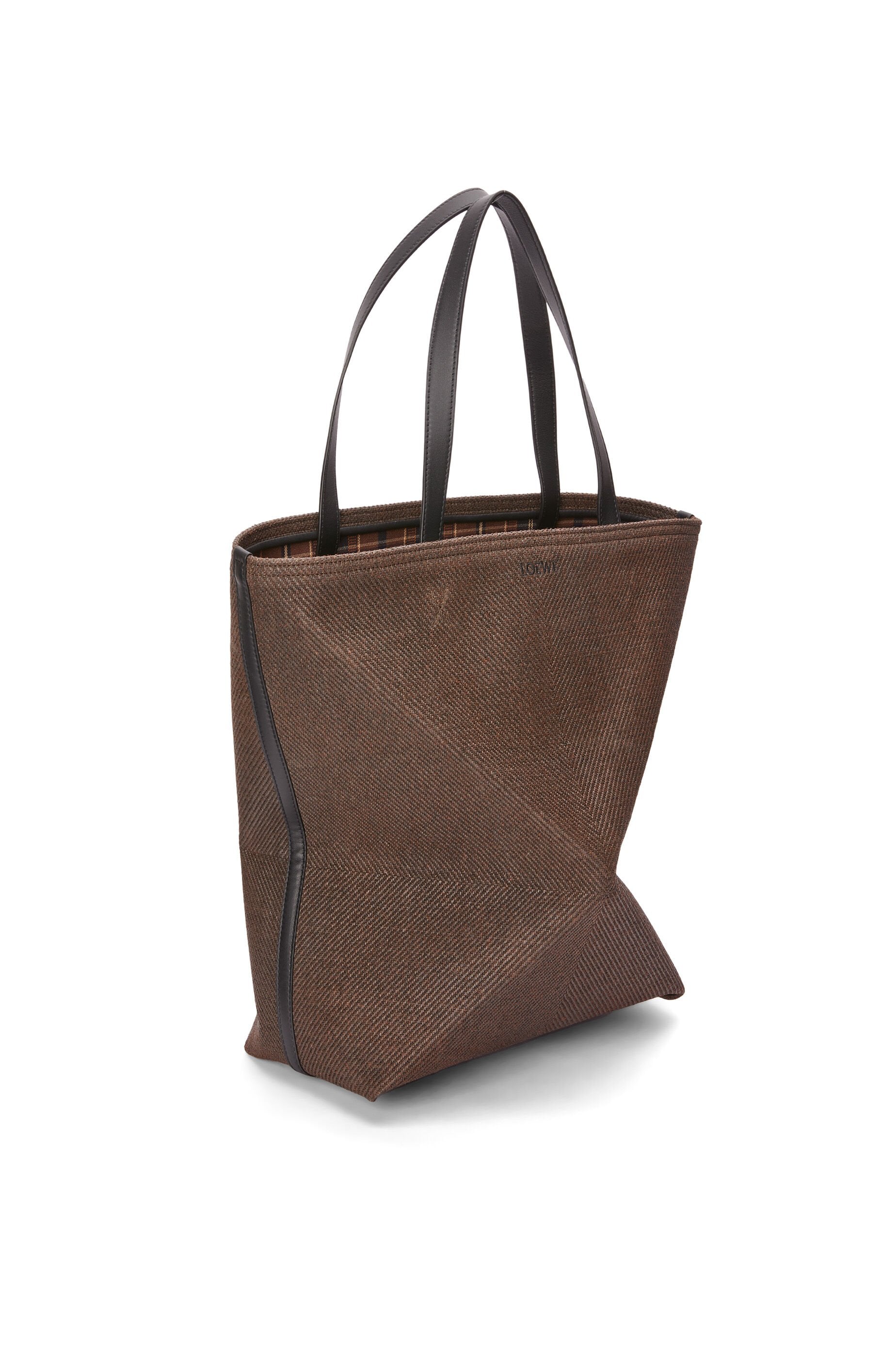 XL Puzzle Fold tote in waxed canvas - Hall Of Brand
