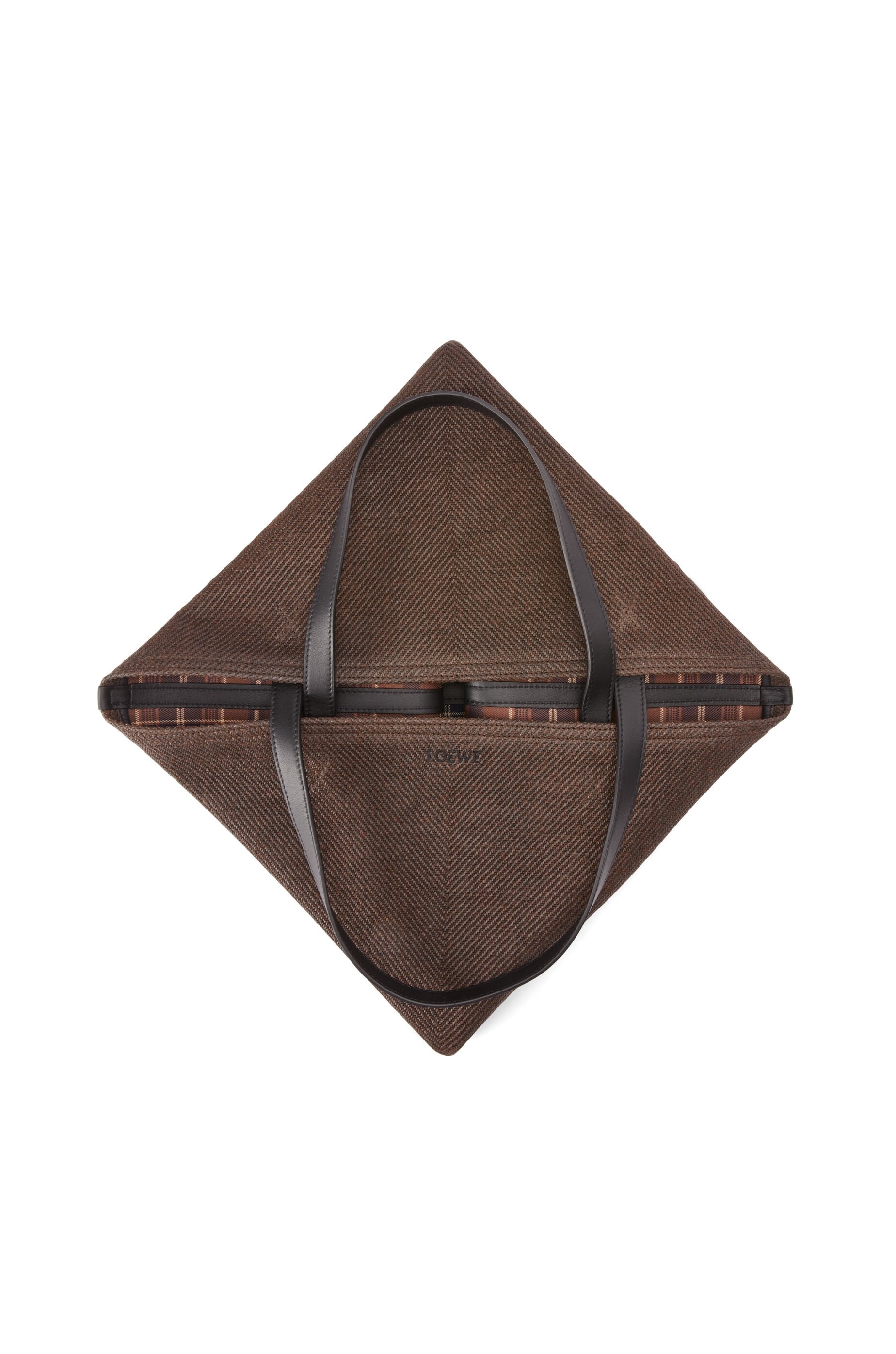 XL Puzzle Fold tote in waxed canvas - Hall Of Brand