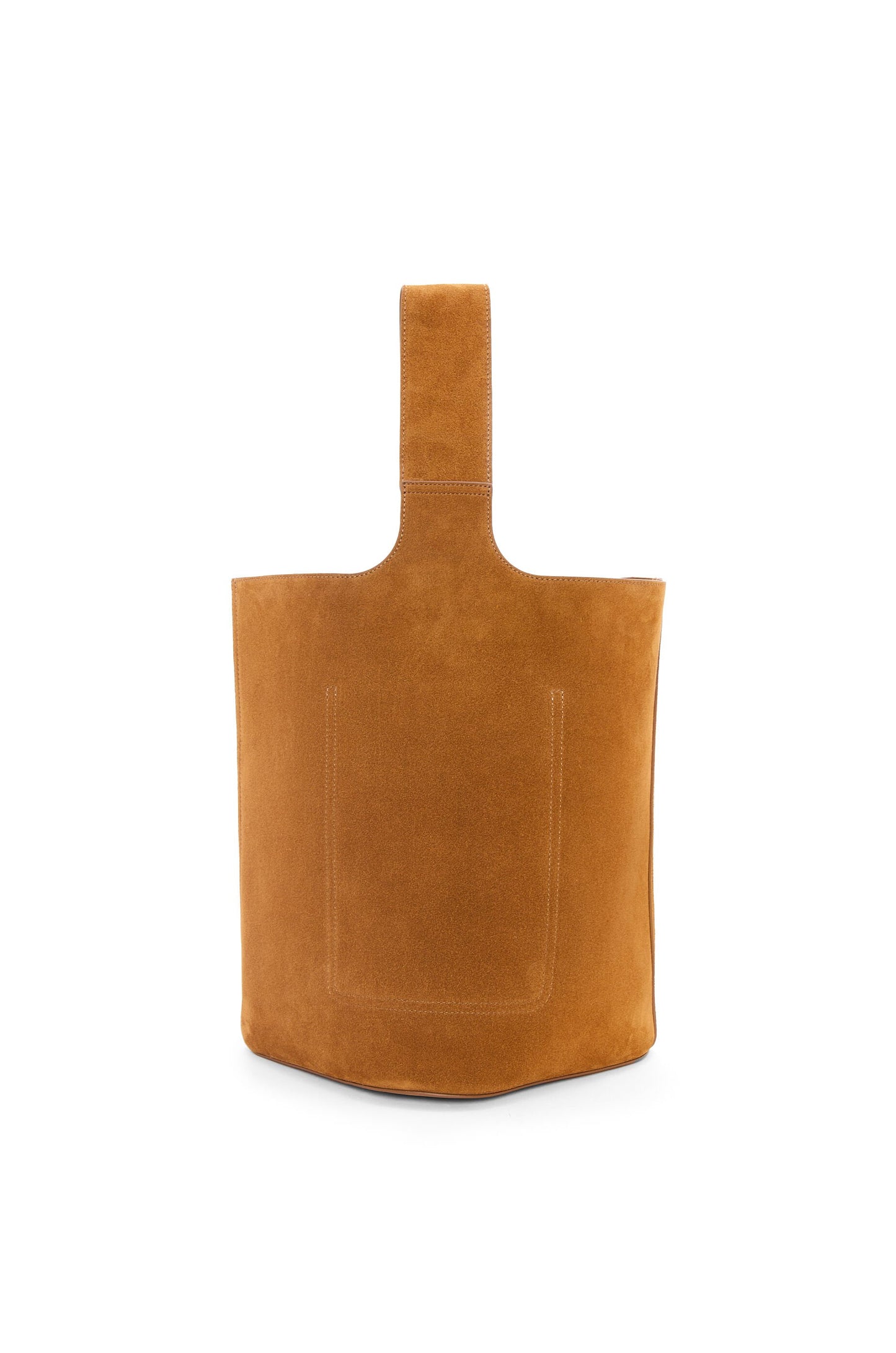 Large Pebble bucket bag in suede calfskin