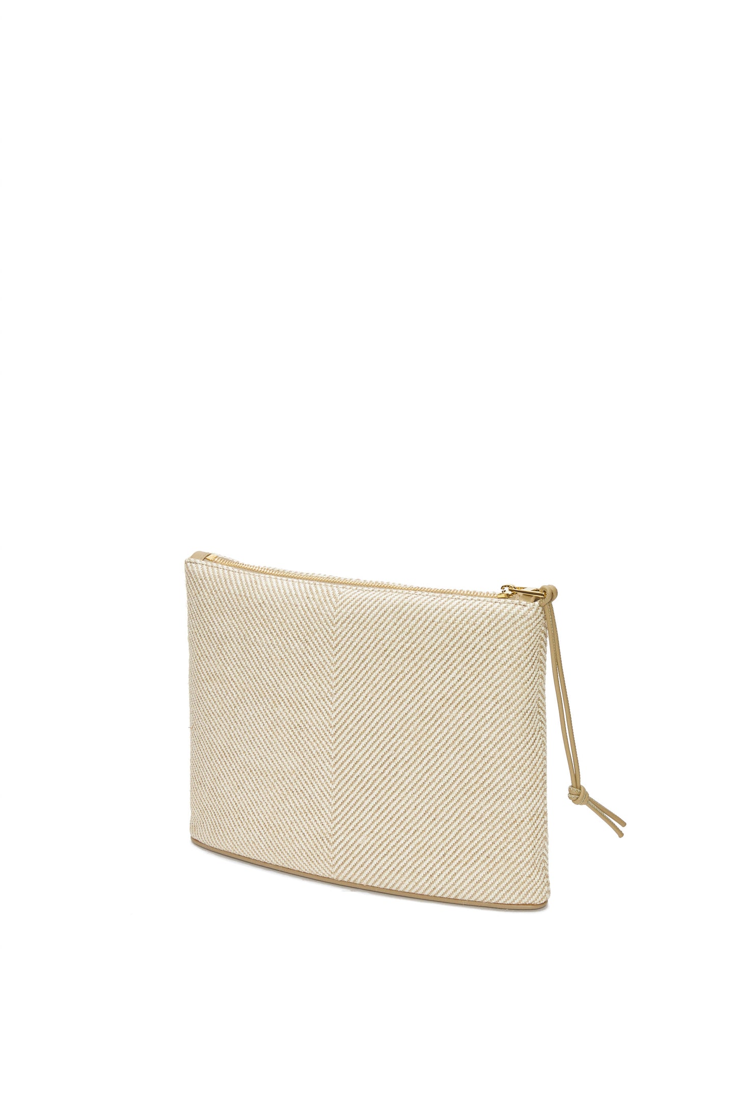 Oblong pouch in LOEWE jacquard and calfskin