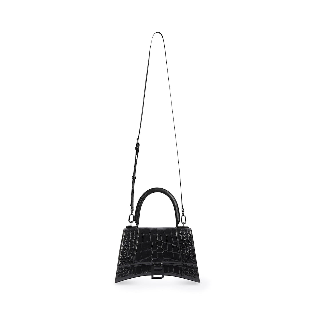 Hourglass xs handbag crocodile embossed