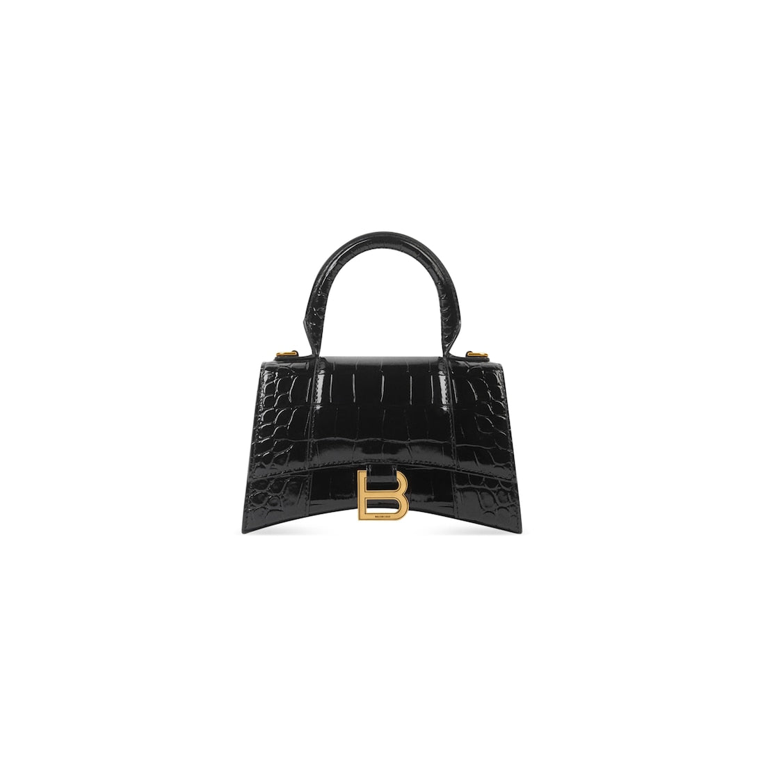 Hourglass xs handbag crocodile embossed