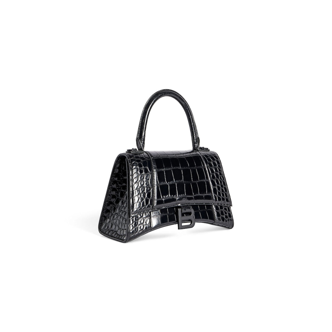 Hourglass small handbag crocodile embossed